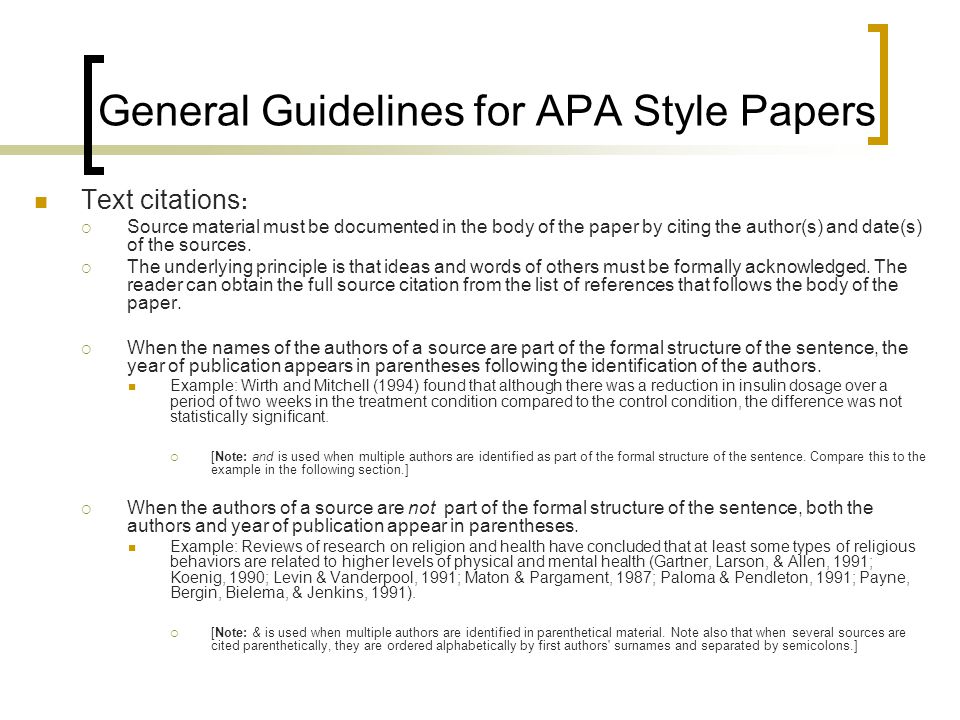 How to Write an APA Style Research Paper